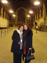 Enjoying a tour of the House of Commons with my mum